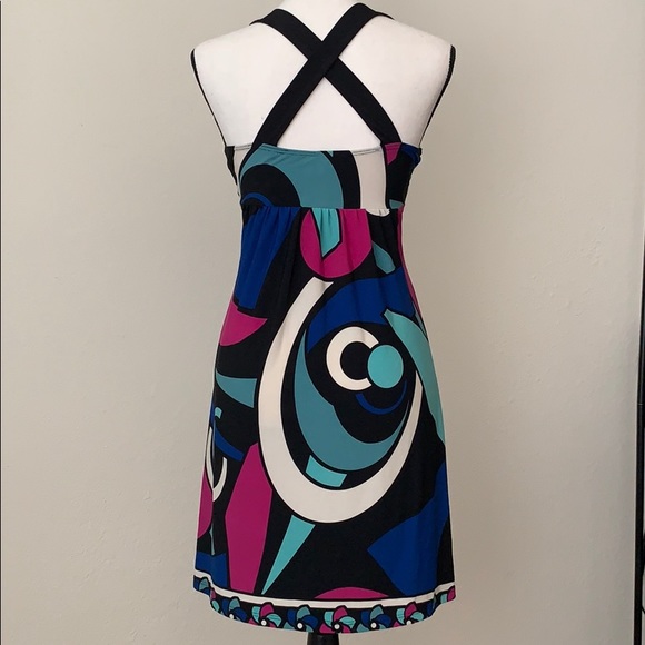 Patterned Cross Back Dress - Picture 2 of 5